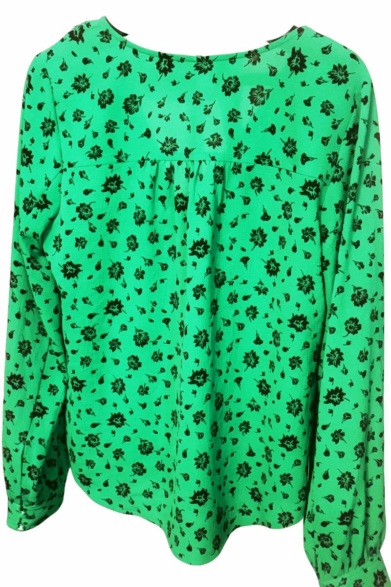 BP Green Blouse Loose Fit (small petite) - The Petite Suite