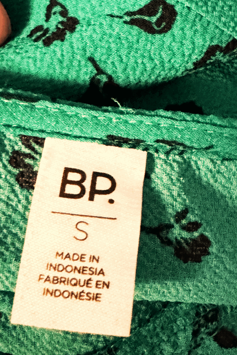 BP Green Blouse Loose Fit (small petite) - The Petite Suite
