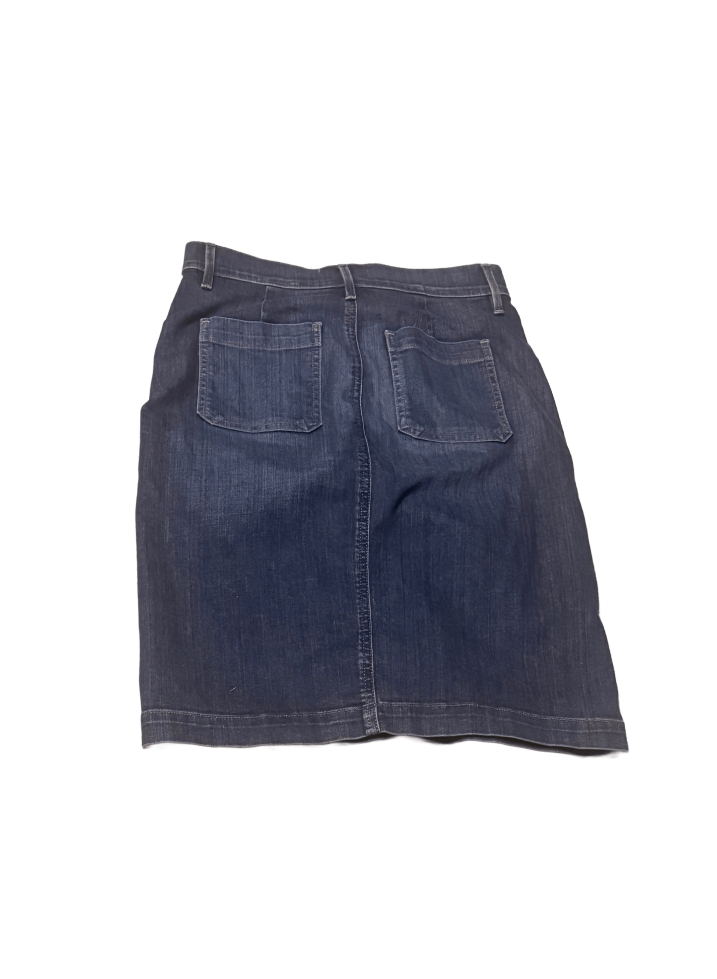 loft denim skirt back view