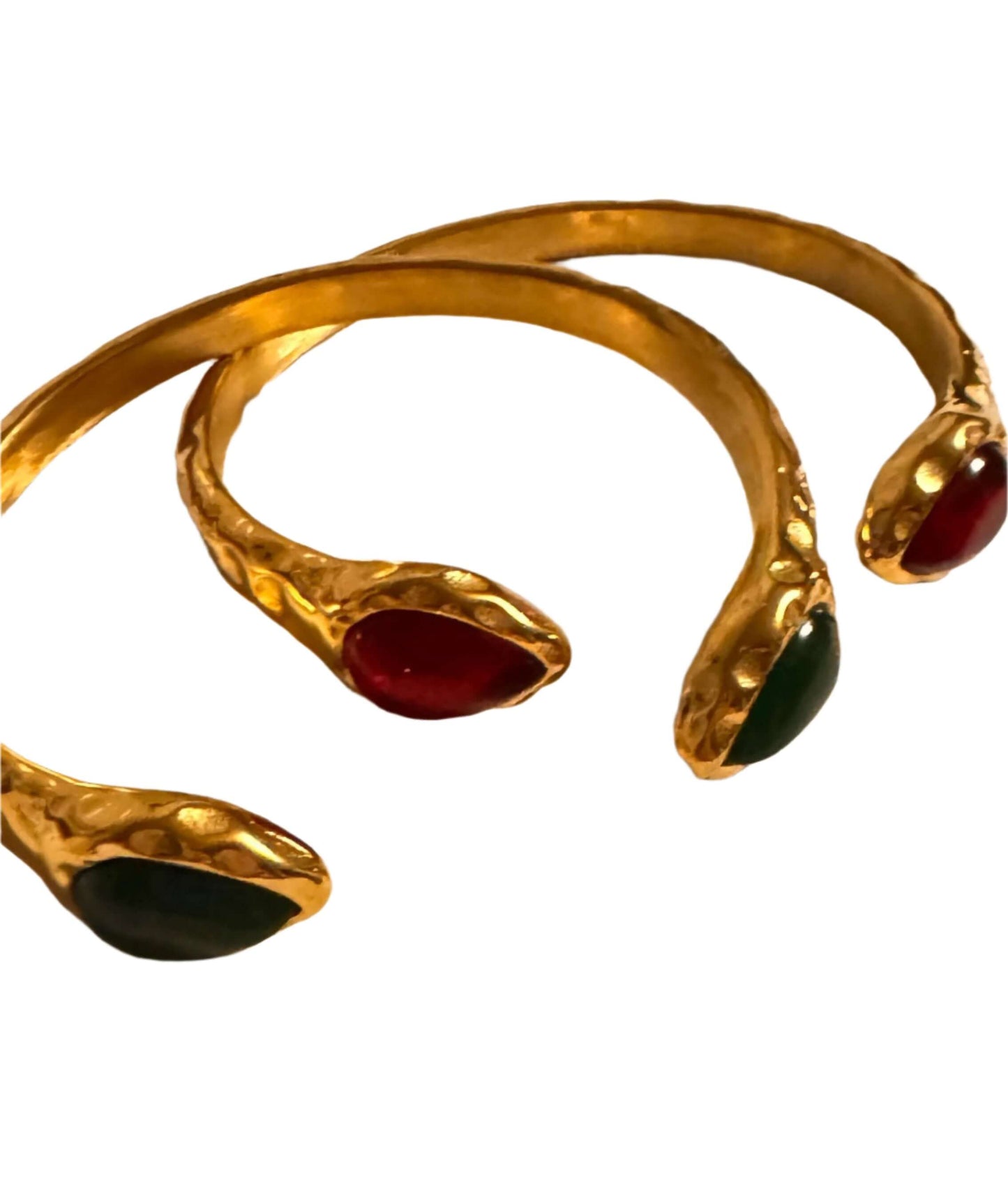 The Petite Suite Golden Hammered Bracelet - The Petite Suite