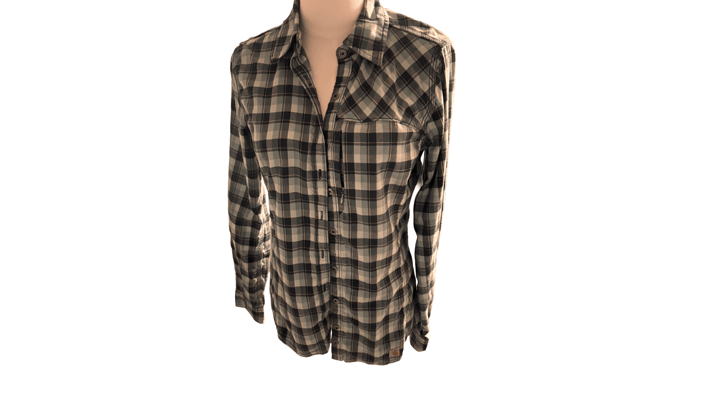Plaid shirt on a white background