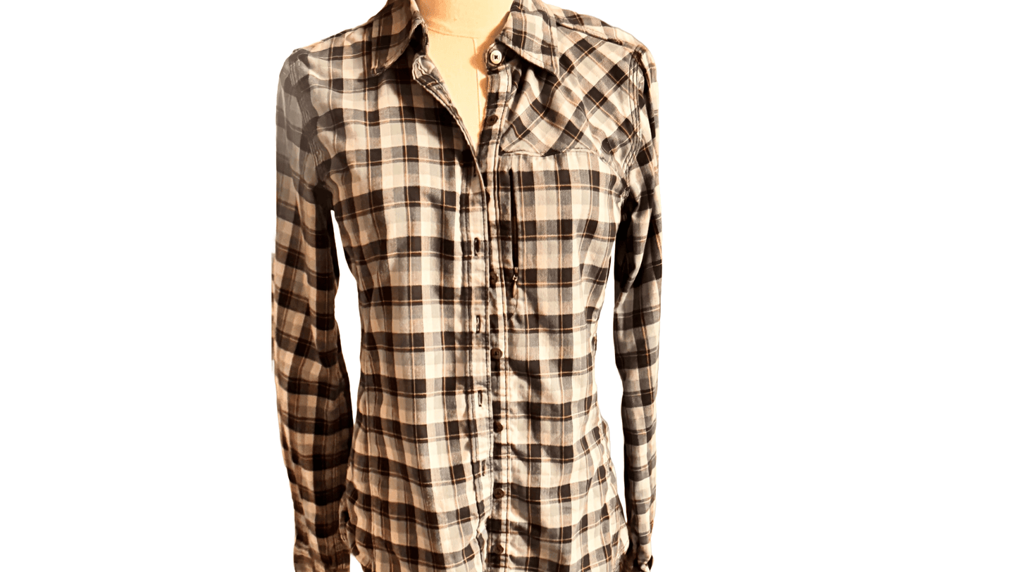 Plaid shirt on a white background