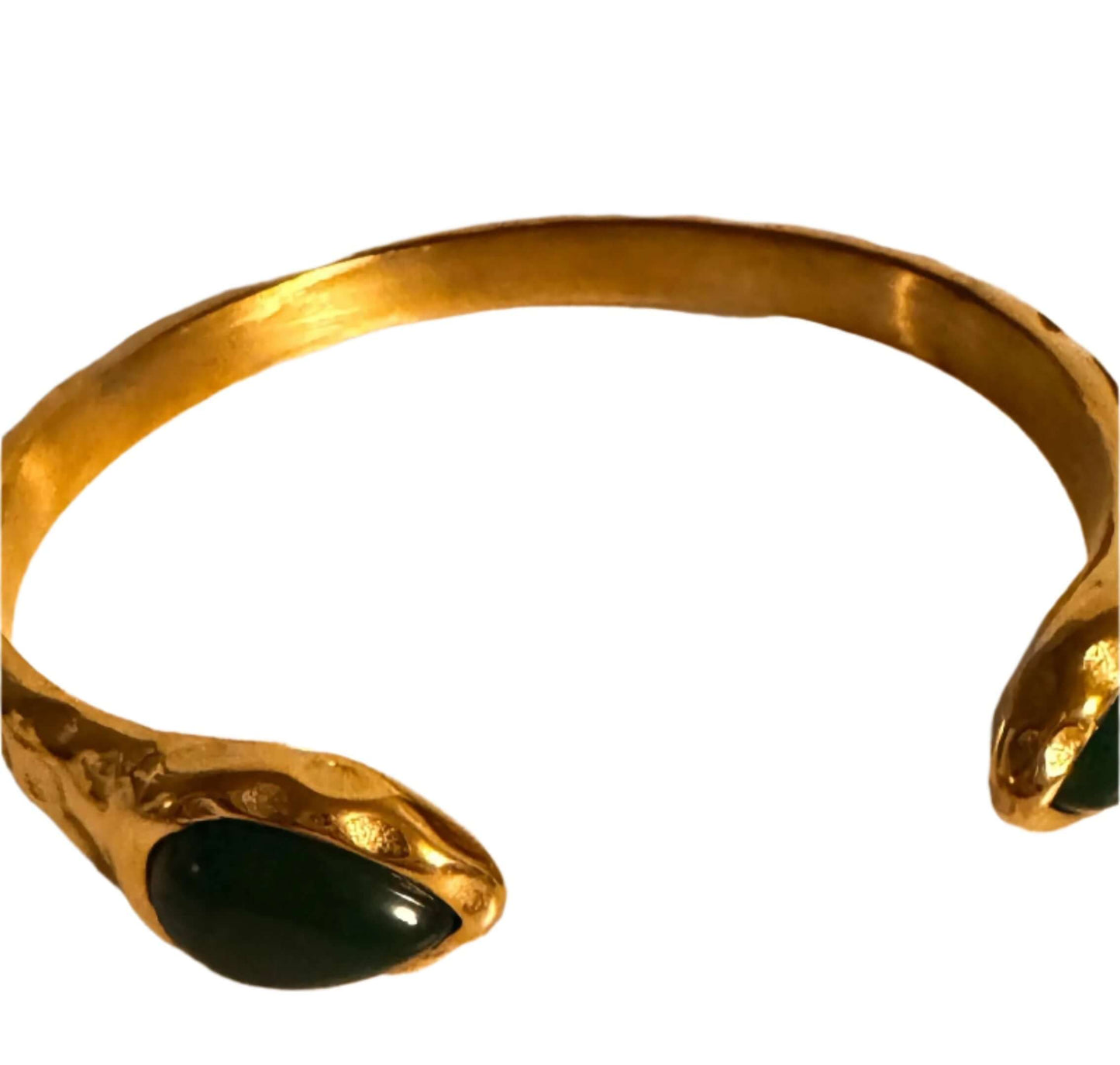 The Petite Suite Golden Hammered Bracelet - The Petite Suite