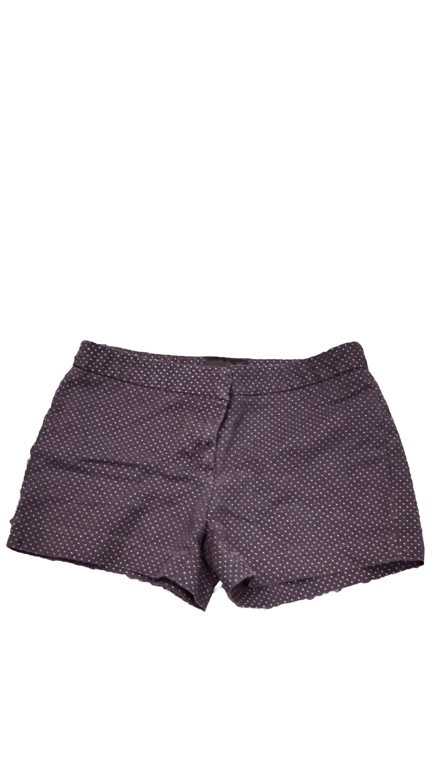 Cynthia Rowley size 2 petite chino shorts in navy with white polka dots, perfect for casual or dressy outfits.
