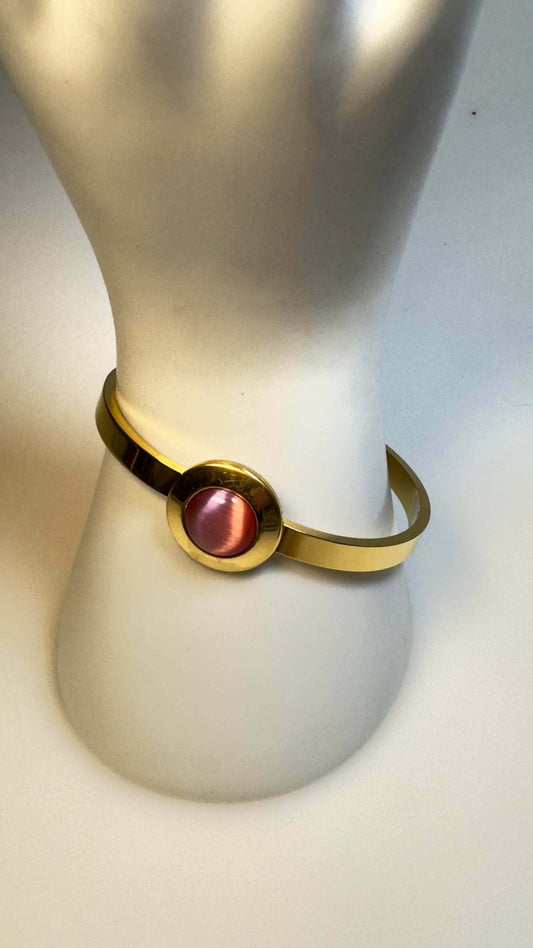 Roman Numeral Stainless Steel and Gold Bracelet Clasp - Elegant Design (new) - The Petite Suite