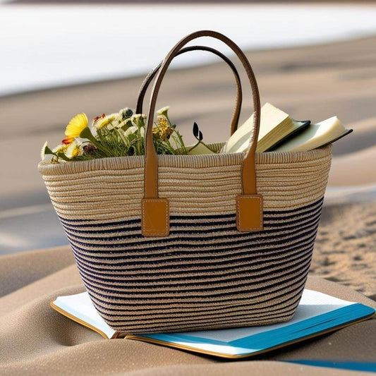 Straw Beach Bag - Perfect for Summer Vacations (new) - The Petite Suite