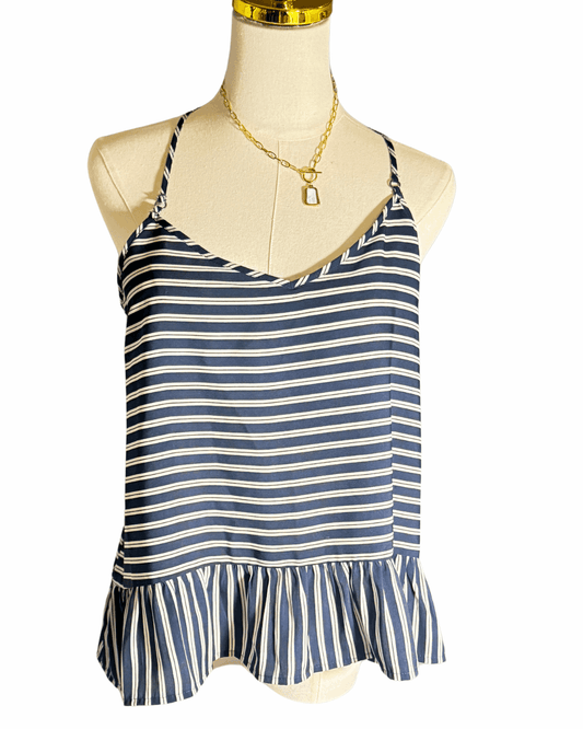 Abercrombie Stripped Tank (medium petite) - The Petite Suite  