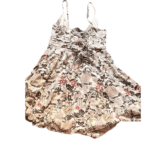 Floral patterned dress on a white background
