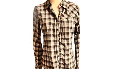 Plaid shirt on a white background
