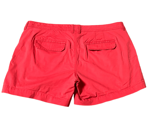Red shorts on a white background