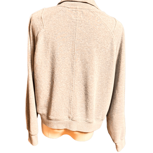 gray sweater on a mannequin against a white background