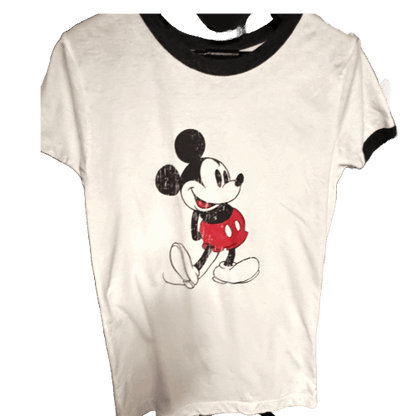 Vintage Disney Classic Mickey Mouse T-shirt (white petite large) - The Petite Suite  